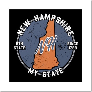 New Hampshire My State Patriot State Tourist Gift Posters and Art